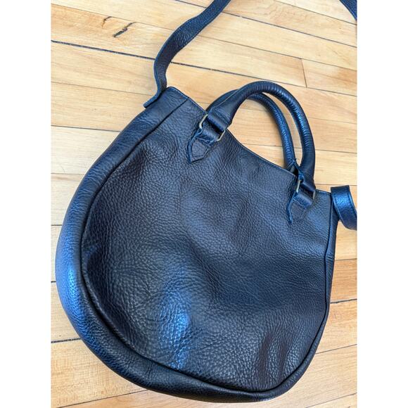 Lifetime leather Co. black saddle bag premium full grain cow hide crossbody bag - Picture 2 of 13